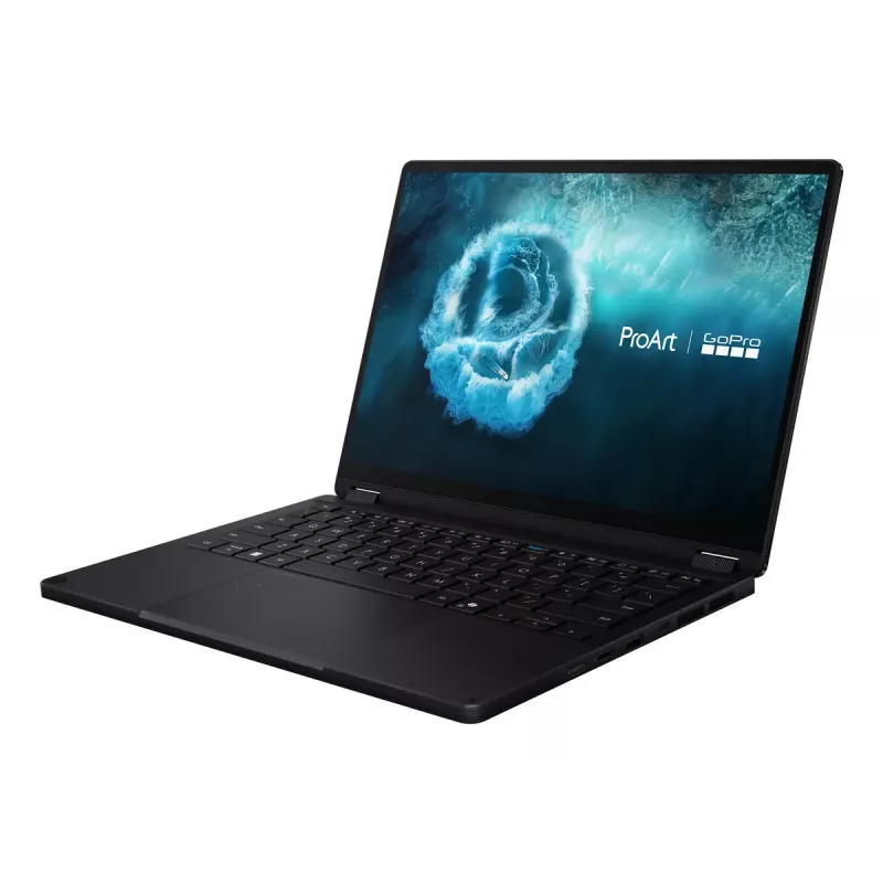 Portátil convertible 2 en 1 ASUS ProArt PX13 HN7306EAC GoPro Edition — AMD Ryzen AI Max+ 395, 3 GHz, 13,3 inch 3K táctil, 128 GB LPDDR5x, 1 TB SSD, Windows 11 Pro, negro
