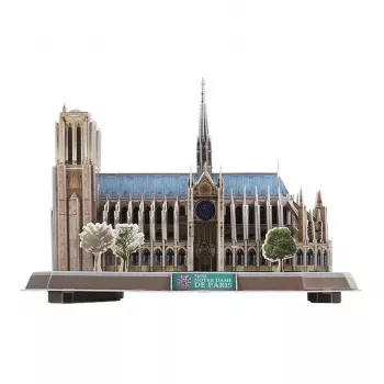 Puzle 3D CubicFun Notre Dame (luz) — modelo DA-20509, edición ligera iluminada