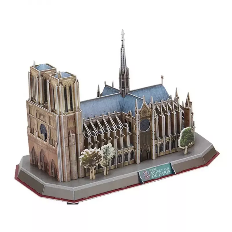 Puzle 3D CubicFun Notre Dame (luz) — modelo DA-20509, edición ligera iluminada