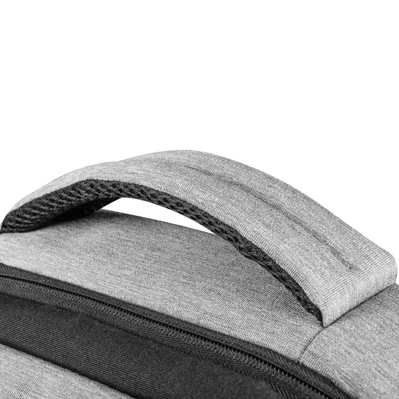 Mochila Modecom SMART 15 negra/gris poliéster 15,6