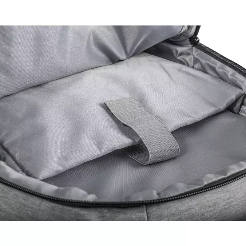 Mochila Modecom SMART 15 negra/gris poliéster 15,6
