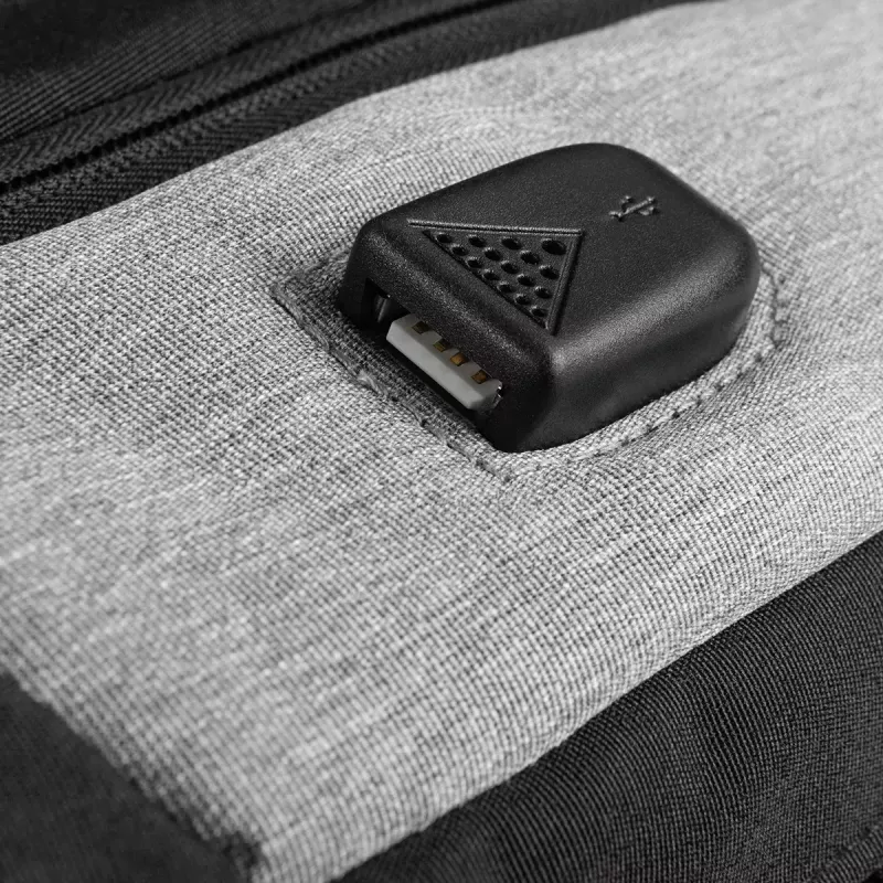 Mochila Modecom SMART 15 negra/gris poliéster 15,6