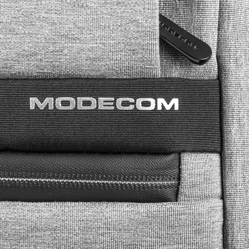 Mochila Modecom SMART 15 negra/gris poliéster 15,6