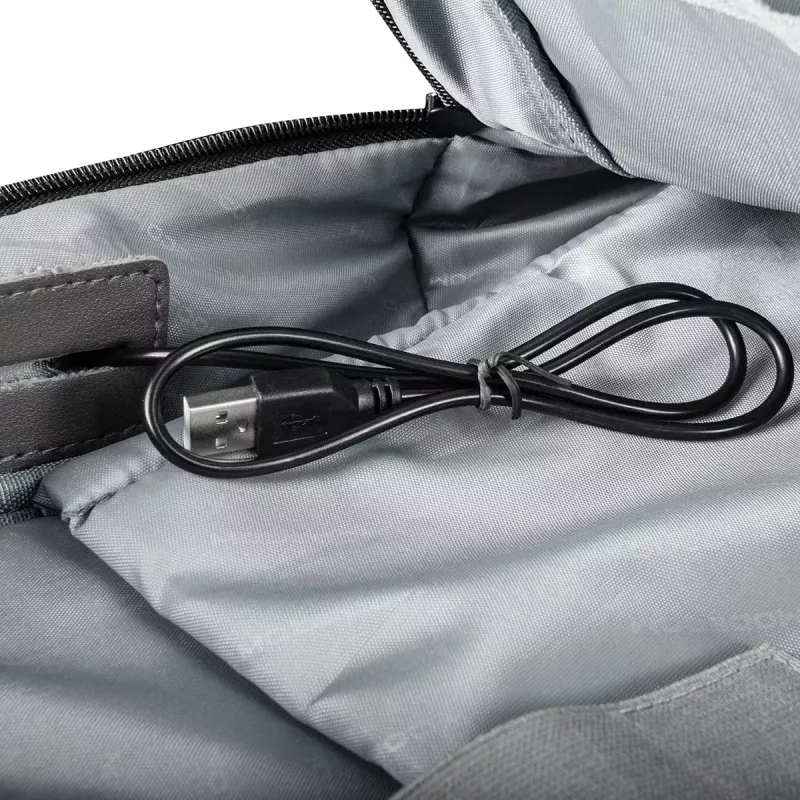 Mochila Modecom SMART 15 negra/gris poliéster 15,6