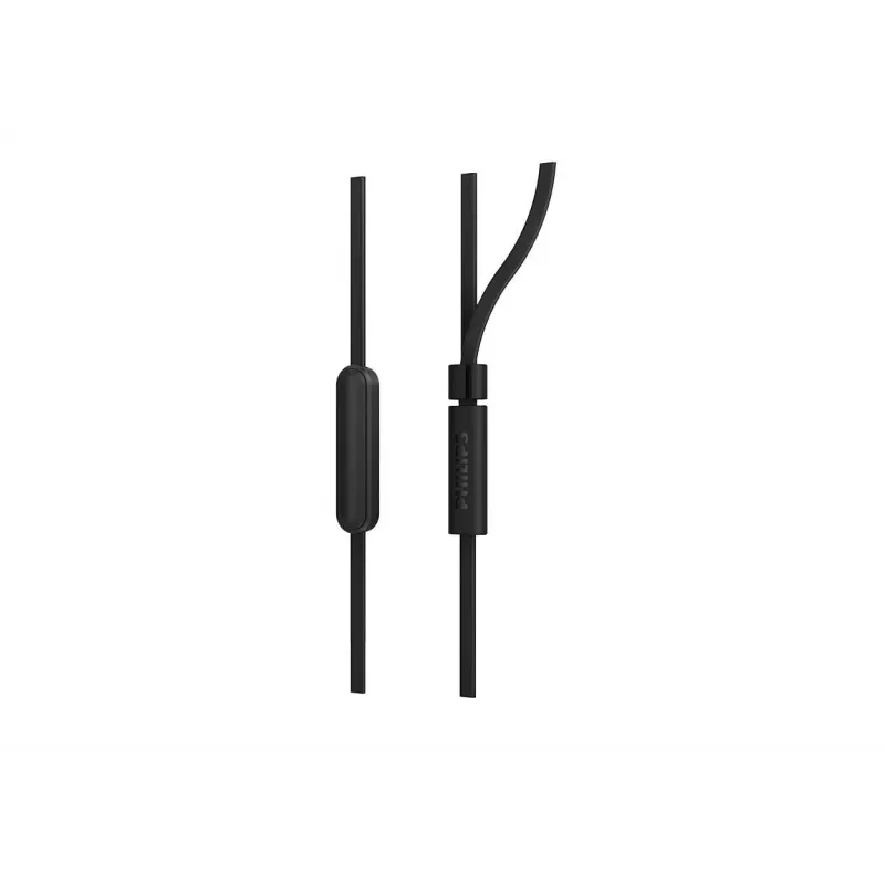 Auriculares in-ear con cable Philips TAE1105BK/00 — negros, intraaurales, cable de 1,2 m, 14,7 g