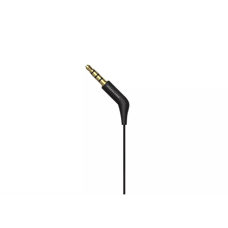 Auriculares in-ear con cable Philips TAE1105BK/00 — negros, intraaurales, cable de 1,2 m, 14,7 g
