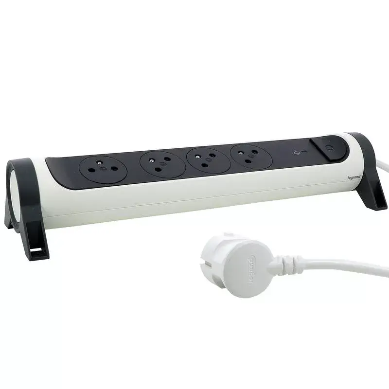 Unidad de distribución de corriente Legrand 0 494 15 4 tomas AC gris blanco
