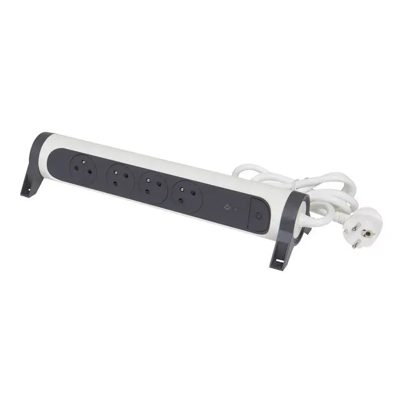 Unidad de distribución de corriente Legrand 0 494 15 4 tomas AC gris blanco