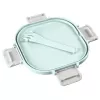 Hama 00181585 Fiambrera Recipiente para almuerzo 1,7 l polipropileno (PP), silicona gris, azul claro 1 ud.