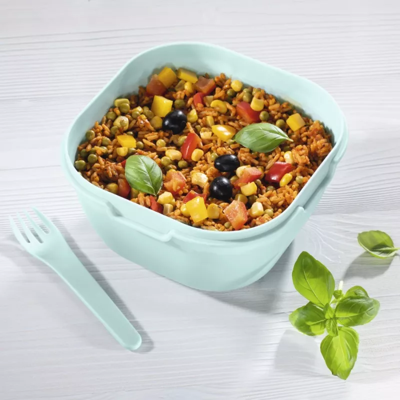 Hama 00181585 Fiambrera Recipiente para almuerzo 1,7 l polipropileno (PP), silicona gris, azul claro 1 ud.