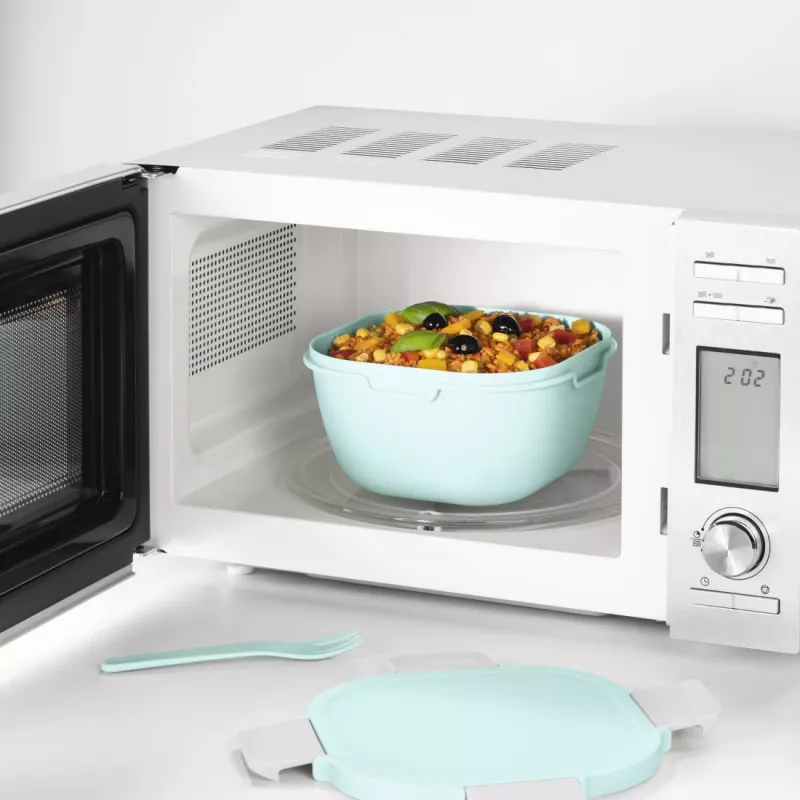 Hama 00181585 Fiambrera Recipiente para almuerzo 1,7 l polipropileno (PP), silicona gris, azul claro 1 ud.