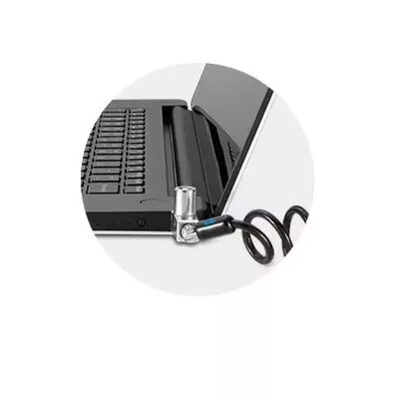 Candado de seguridad portátil Kensington Slim N17 2.0 para ranuras en cuña