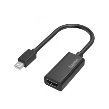 Adaptador de vídeo Hama, conector macho Mini DisplayPort - conector hembra HDMI, Ultra-HD 4K