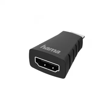Adaptador de cable Hama 00200347 HDMI Type-C (Mini) HDMI negro