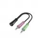 Cable de audio Hama 00200351 0,15 m 3,5 mm TRS 2 x 3,5 mm negro