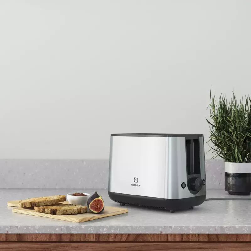 Electrolux E3T1-3ST 7 2 rebanadas 800 W gris, acero inoxidable