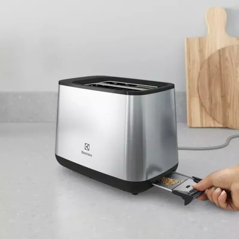 Electrolux E3T1-3ST 7 2 rebanadas 800 W gris, acero inoxidable