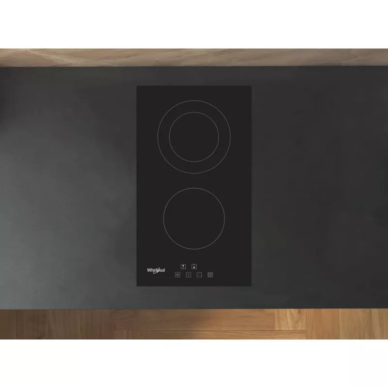 Placa vitrocerámica Whirlpool WRD 6030 B negra integrable 30 cm 2 zona(s)
