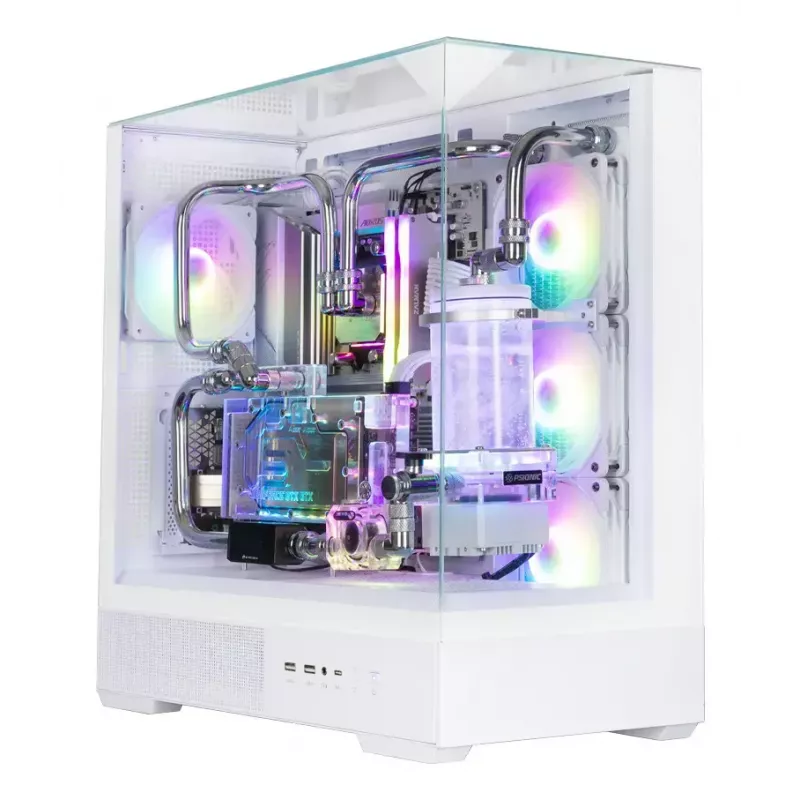 Caja de PC Zalman P40 Prism Plus Midi Tower blanca
