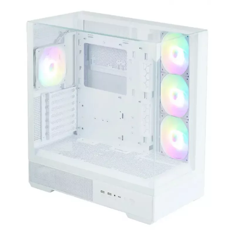 Caja de PC Zalman P40 Prism Plus Midi Tower blanca