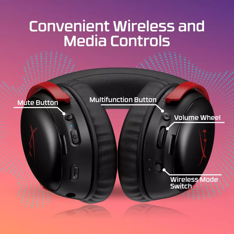 HyperX Cloud III S Wireless - auriculares gaming (negro)