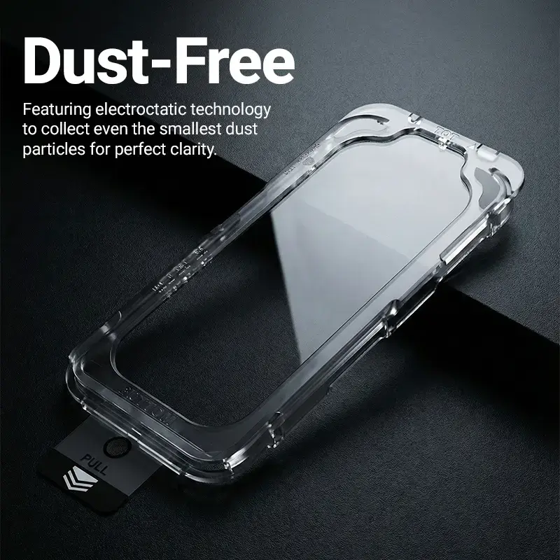 Protector de pantalla de cristal templado Crong EasyShield 2-Pack Full Glue para iPhone 16e / iPhone 14 / iPhone 13 / iPhone 13 Pro, aluminosilicato, brillante