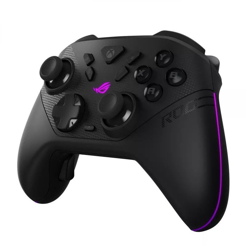 Mando ASUS ROG Raikiri II XBox WL — Bluetooth, RF, USB Type-C, PC/Xbox One/Series S/X, negro, cable de 2,5 m, hasta 50 h de batería