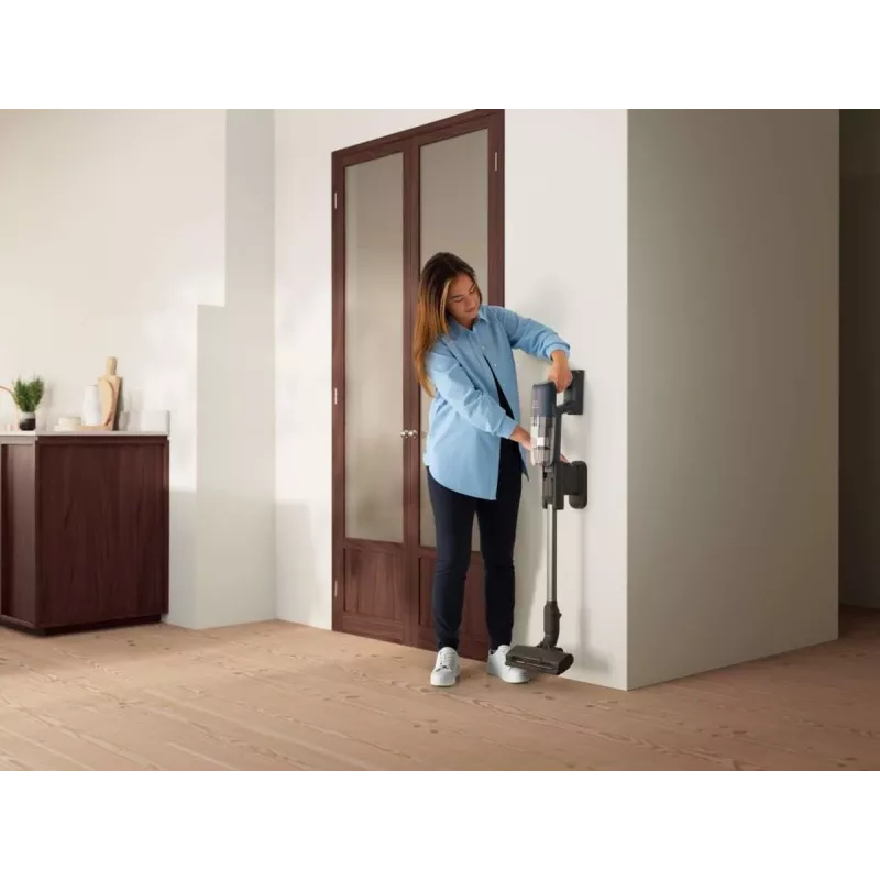 Aspirador de escoba Electrolux EP71UB14DB batería en seco ciclón, espuma, HEPA, micro sin bolsa 0,3 l 57 W azul 4 Ah