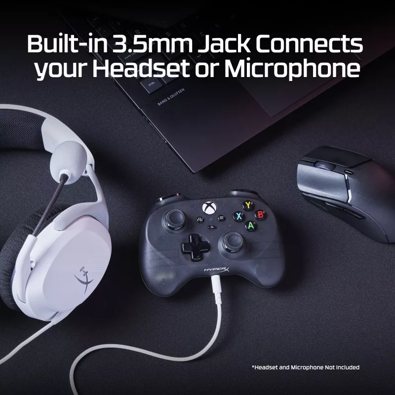 HyperX Clutch Tanto Mini WD Mando gaming, joystick, Xbox, Xbox One, con cable, USB, negro, 2,95 m