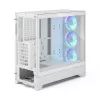 Caja para PC Fractal Design Pop 2 Air blanco TG RGB Midi Tower – ATX/Micro-ATX/Mini-ITX, cristal templado, 3 ventiladores frontales de 120 mm