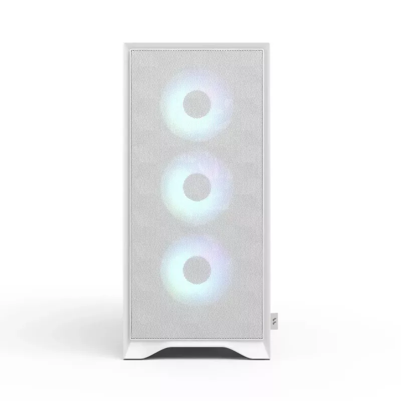 Caja para PC Fractal Design Pop 2 Air blanco TG RGB Midi Tower – ATX/Micro-ATX/Mini-ITX, cristal templado, 3 ventiladores frontales de 120 mm