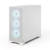 Caja para PC Fractal Design Pop 2 Air blanco TG RGB Midi Tower – ATX/Micro-ATX/Mini-ITX, cristal templado, 3 ventiladores frontales de 120 mm