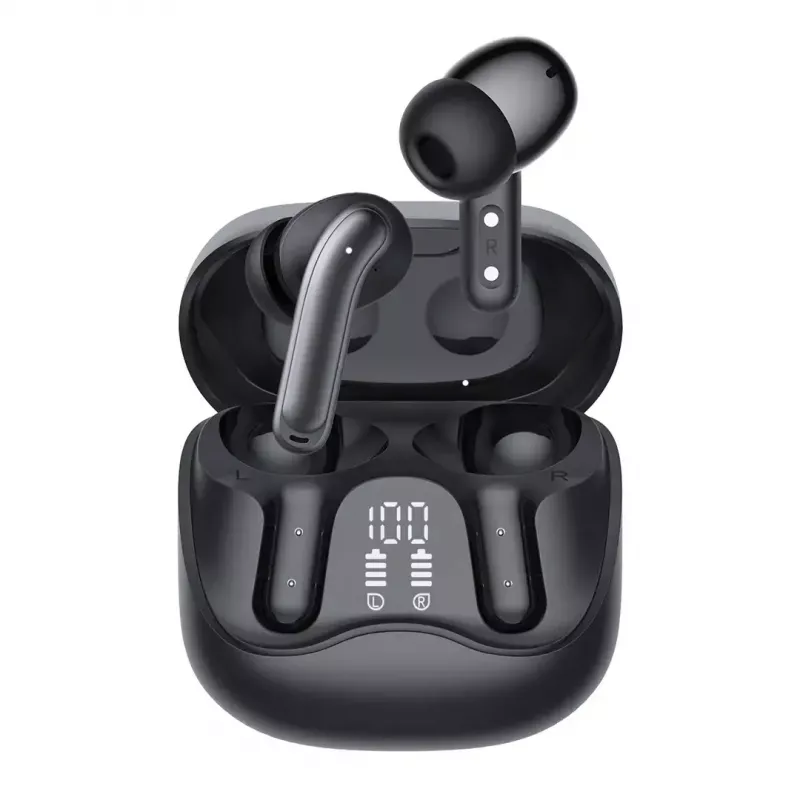 Auriculares inalámbricos in-ear Audiocore AC591 PRO — ANC híbrido, ENC, 6 micrófonos, carga USB‑C, hasta 9 h de reproducción, compatible con Tuya, negro