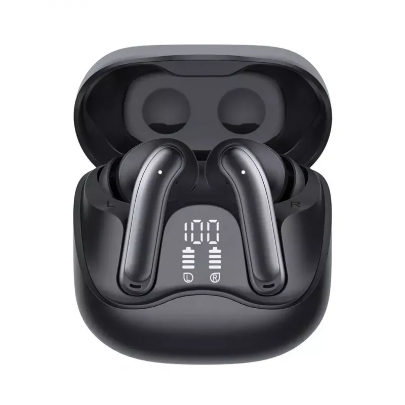 Auriculares inalámbricos in-ear Audiocore AC591 PRO — ANC híbrido, ENC, 6 micrófonos, carga USB‑C, hasta 9 h de reproducción, compatible con Tuya, negro