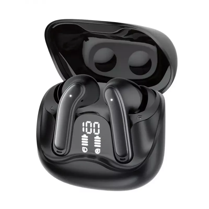 Auriculares inalámbricos in-ear Audiocore AC591 PRO — ANC híbrido, ENC, 6 micrófonos, carga USB‑C, hasta 9 h de reproducción, compatible con Tuya, negro