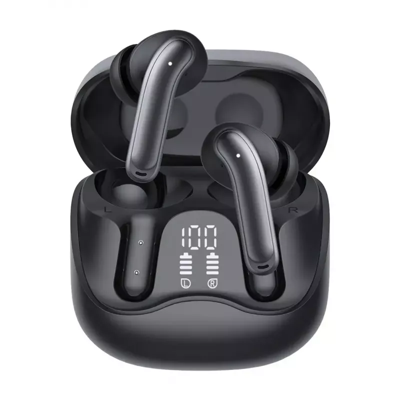 Auriculares inalámbricos in-ear Audiocore AC591 PRO — ANC híbrido, ENC, 6 micrófonos, carga USB‑C, hasta 9 h de reproducción, compatible con Tuya, negro