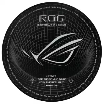 Alfombrilla protectora de suelo ASUS ROG Cosmic Mat II OS111, redonda, diámetro 117 cm, para silla gaming u oficina