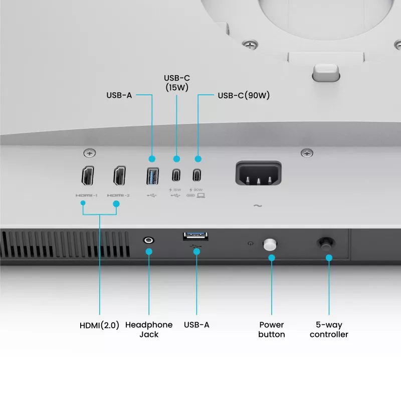Monitor de ordenador BenQ MA270UP 27 pulgadas IPS 3840 x 2160 4K Ultra HD, 5 ms, 450 cd/m², USB-C, altavoces integrados, VESA, blanco