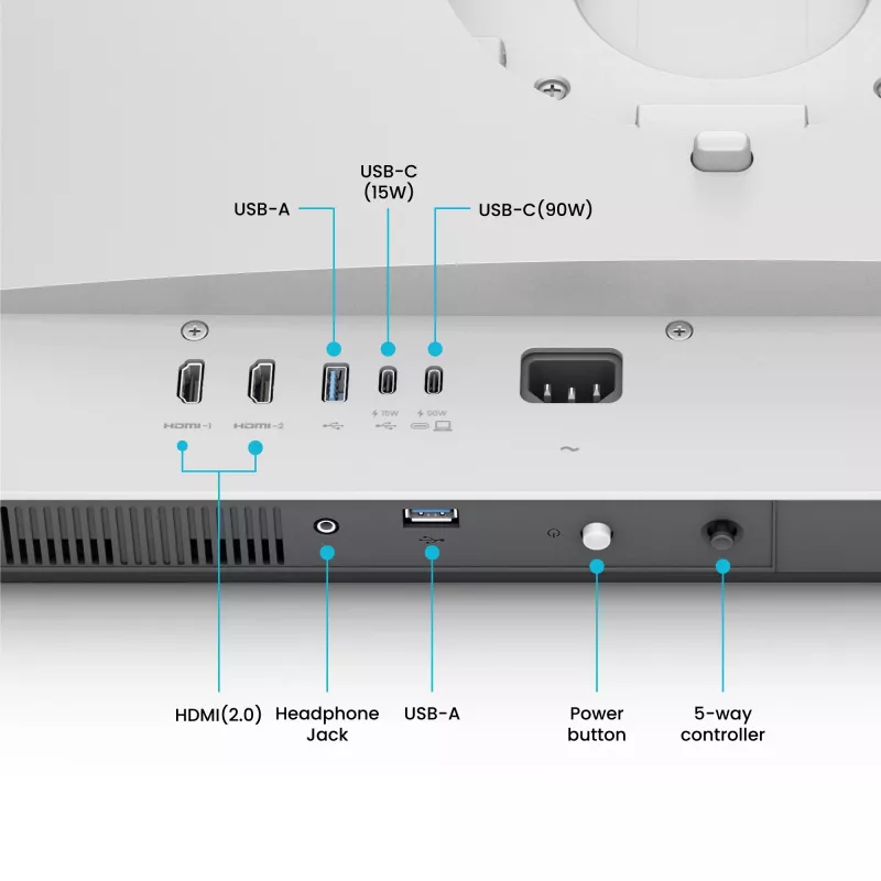 Monitor de ordenador BenQ MA320UP 80 cm (31,5 pulgadas) 3840 x 2160 4K IPS mate, 5 ms, USB-C, altavoces integrados, VESA, blanco