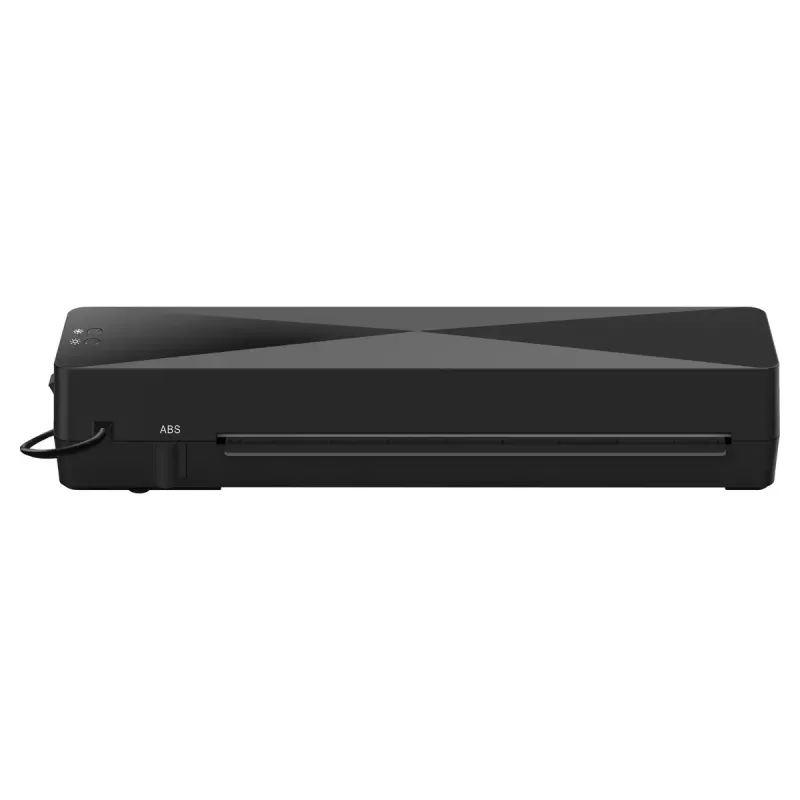 Plastificadora en frío/caliente SAVIO LR-01/B — ancho máx. de plastificado 230 mm, 320 mm/min, 300 W, negra