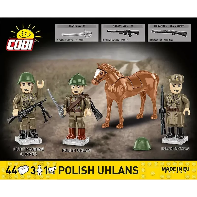 Cobi Blocks Ulanos polacos set de construcción de 44 piezas COIB-2062