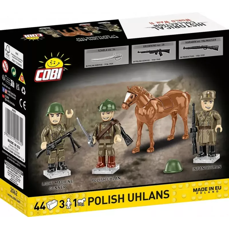 Cobi Blocks Ulanos polacos set de construcción de 44 piezas COIB-2062