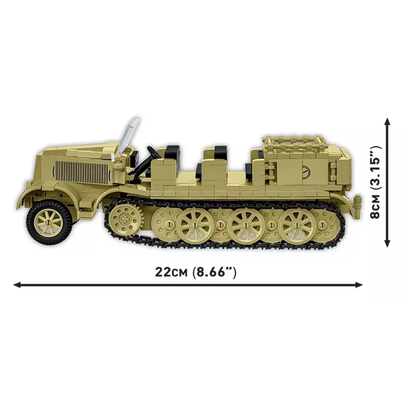Cobi Blocks Sd.Kfz.8 con 8,8 cm Flak 36 set de construcción, 975 piezas