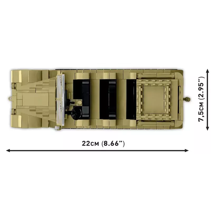 Cobi Blocks Sd.Kfz.8 con 8,8 cm Flak 36 set de construcción, 975 piezas