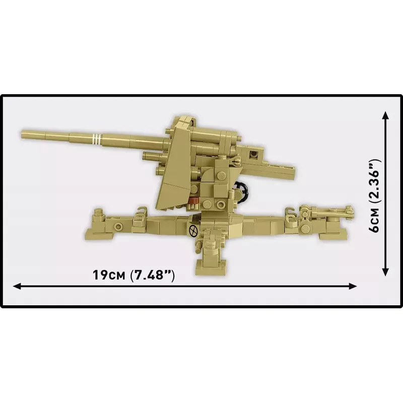 Cobi Blocks Sd.Kfz.8 con 8,8 cm Flak 36 set de construcción, 975 piezas