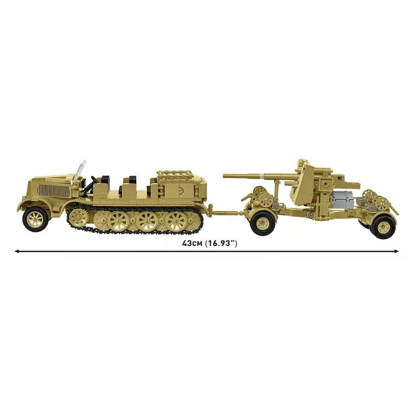 Cobi Blocks Sd.Kfz.8 con 8,8 cm Flak 36 set de construcción, 975 piezas