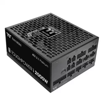Fuente de alimentación Thermaltake Toughpower i2000W 2000 W, 24 pines ATX, 80 PLUS Platinum, ventilador de 140 mm, ATX, negra