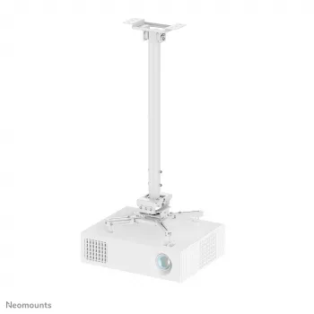 Soporte de techo para proyector Neomounts CL25-550WH1 – H 74,5-114,5 cm – Easy-Install – totalmente móvil