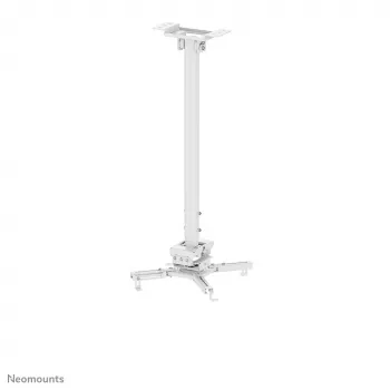 Soporte de techo para proyector Neomounts CL25-550WH1 – H 74,5-114,5 cm – Easy-Install – totalmente móvil