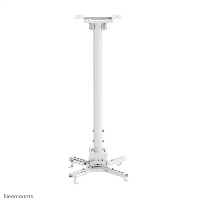 Soporte de techo para proyector Neomounts CL25-550WH1 – H 74,5-114,5 cm – Easy-Install – totalmente móvil